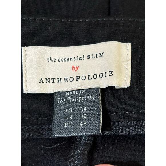 The Essential Slim pants by Anthropologie, black, 14, office, professional - Picture 4 of 5
